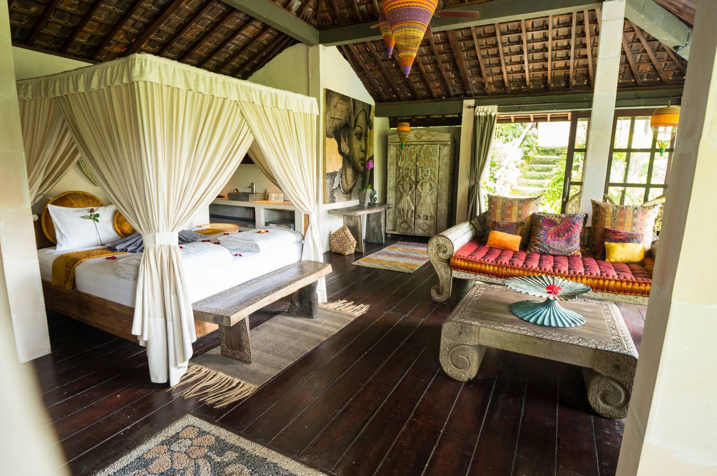 room at Villa Kalisat, Ubud, Bali, Indonesia